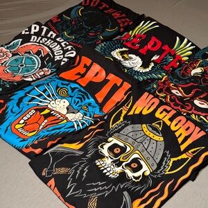 Depth Before Dishonor Powerlifting T-shirt Lot M